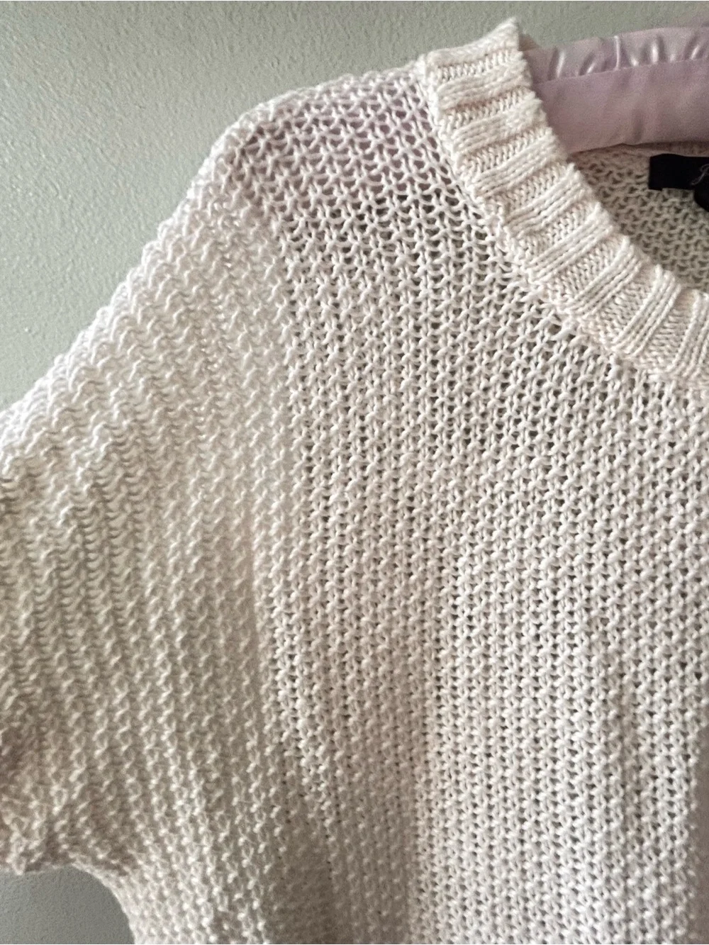 J. Crew Open Knit Sweater Oversized SZ SM Beachy Preppy